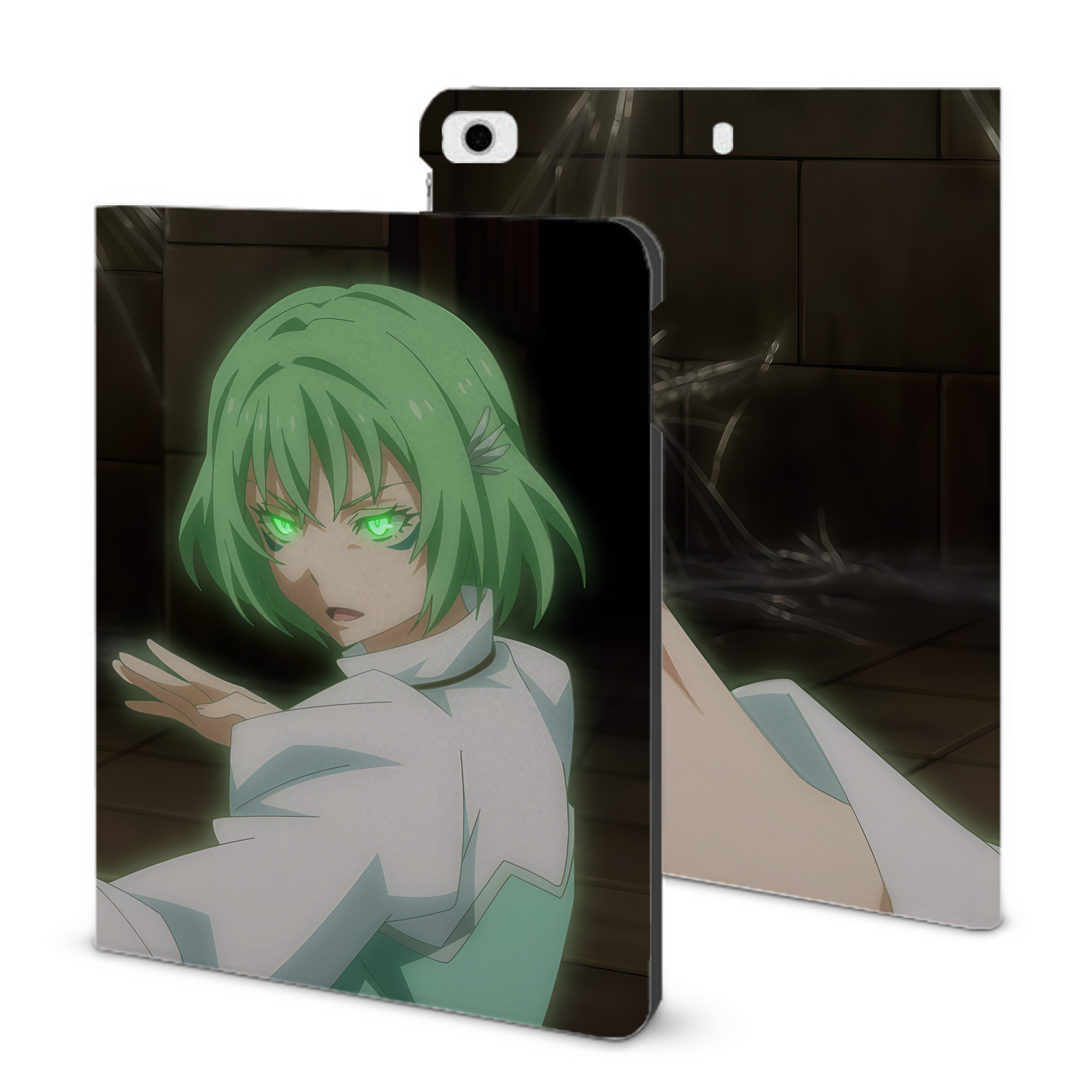 （画像用） 転スラ Regarding Reincarnated to Slime IPad ケース ブック型 PUレザー TPU 耐衝撃 軽量 薄型 ペン収納なし 全面保護 IPad 各モデル対応